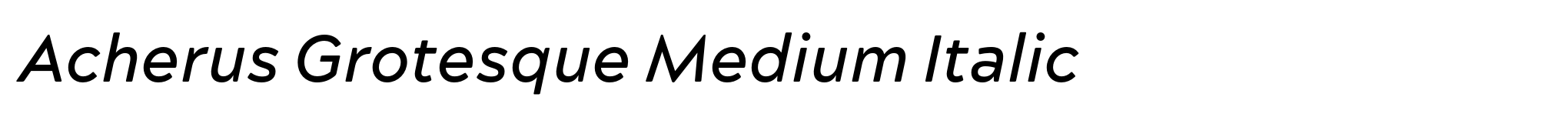 Acherus Grotesque Medium Italic image